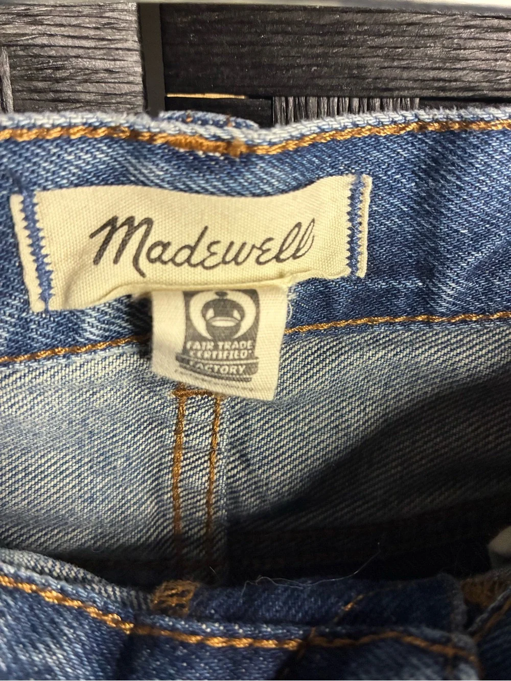 Madewell Brynn Long Shorts Light Blue Rolled-Hem Denim Shorts